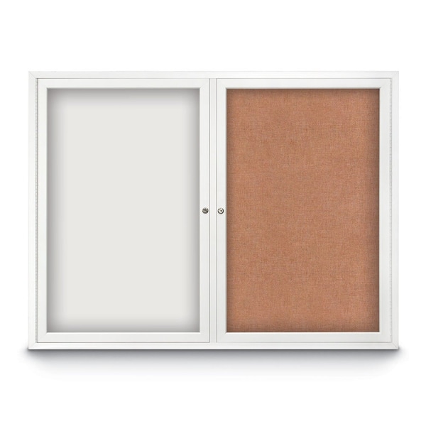 Corkboard, 48"x36", Surf/Black